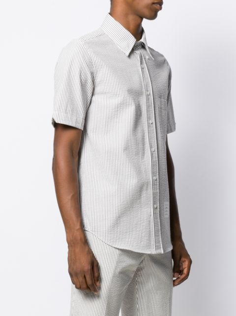 Farfetch Kleidung Tops & Shirts Shirts Kurze Ärmel Striped short-sleeve shirt 