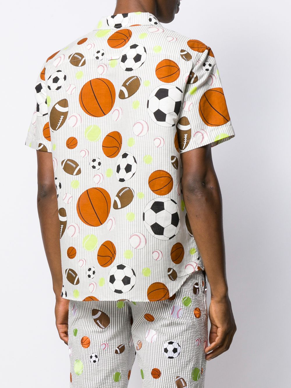 Thom Browne fun-mix Balls Print Short Sleeve Shirt - Farfetch