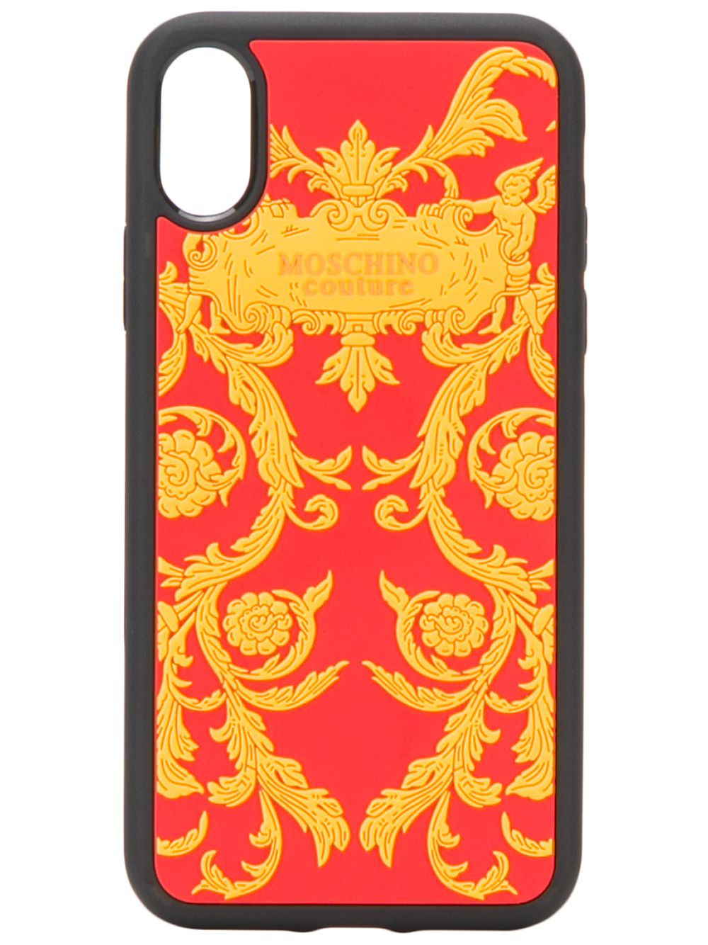 Moschino Baroque Print Iphone Xs/ X Case In Rot