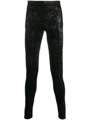 Comme Des Garçons Homme Plus بنطال ضيق مخملي