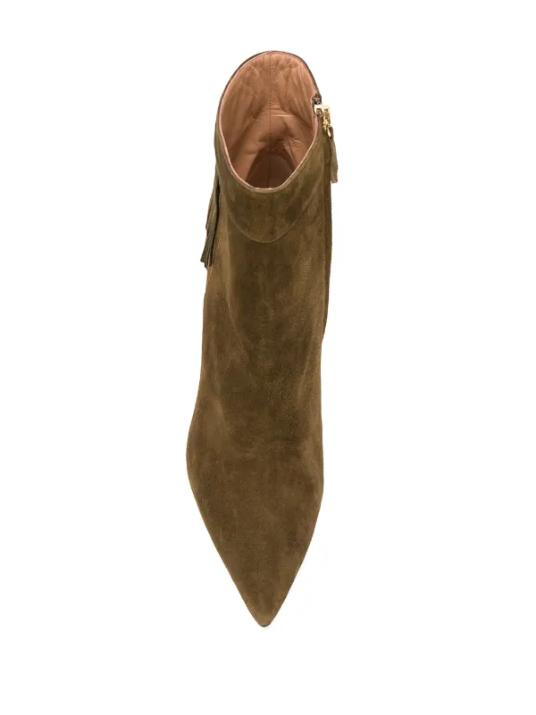 aquazzura fringe boots