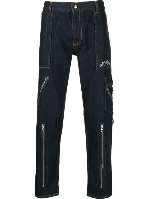 Alexander McQueen jeans slim con bolsillos con cierre