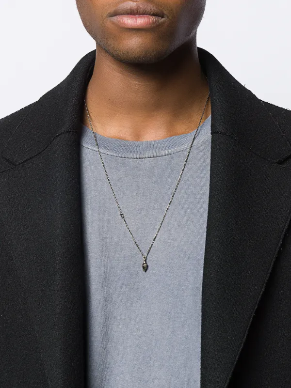 【正規店出品】WERKSTATT:MUNCHEN HAIN MINI NECKLACE ROSEBUD WERKSTATT:MÜNCHEN Mini Rosebud Necklace | Silver | FARFETCH AO