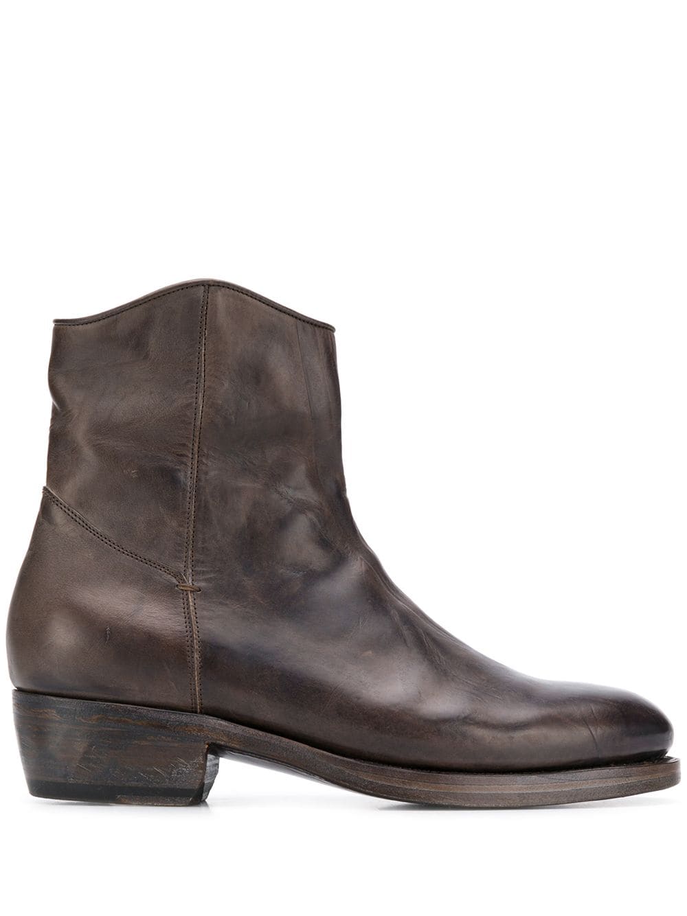 Ajmone Classic Ankle Boots In Braun