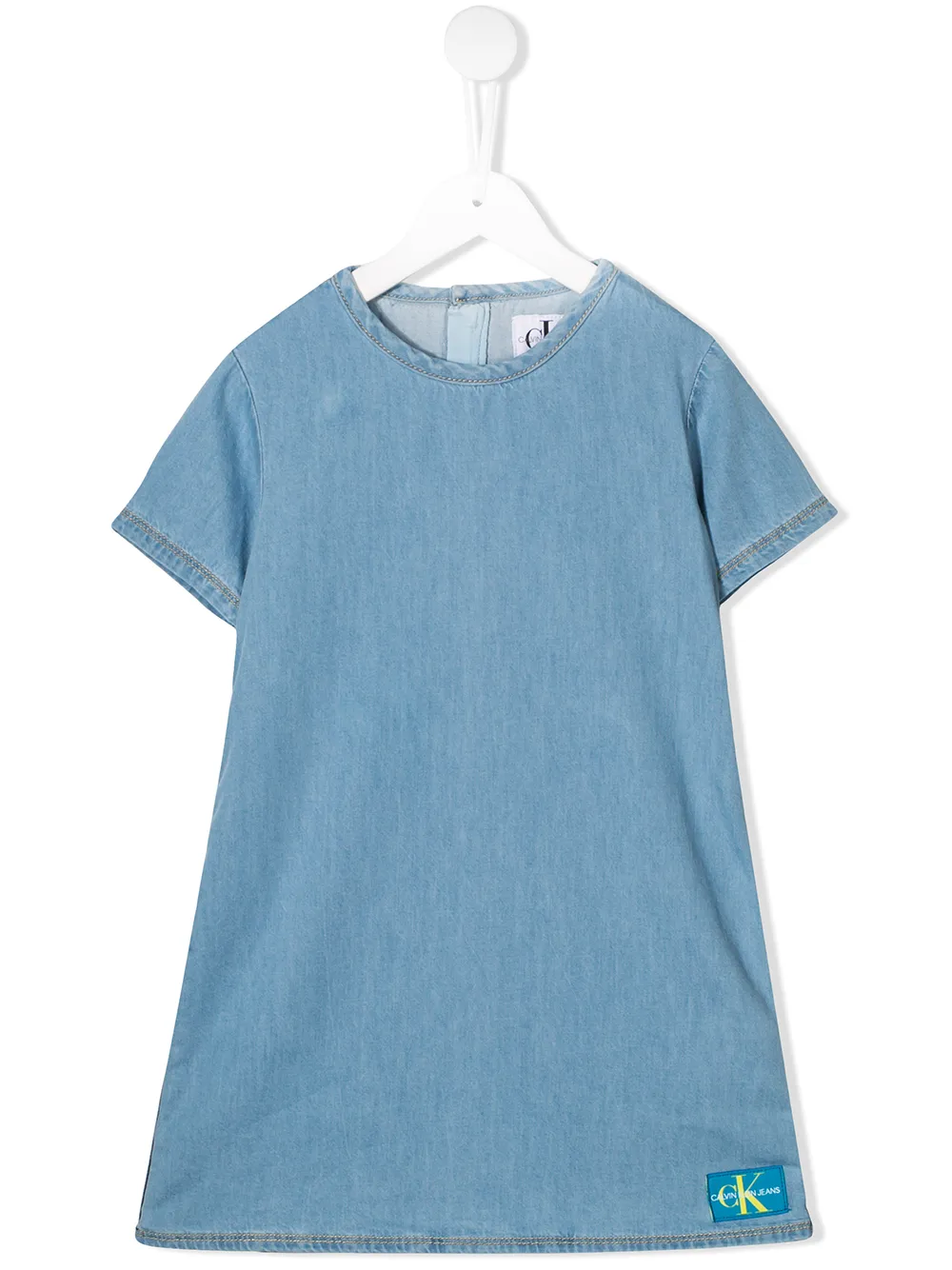 фото Calvin klein kids короткое джинсовое платье