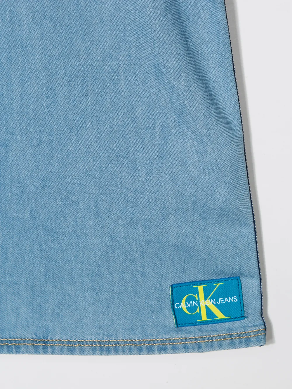 фото Calvin klein kids короткое джинсовое платье