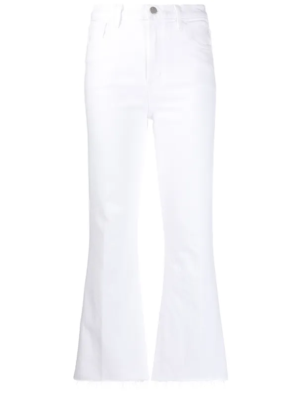 j brand white flare jeans