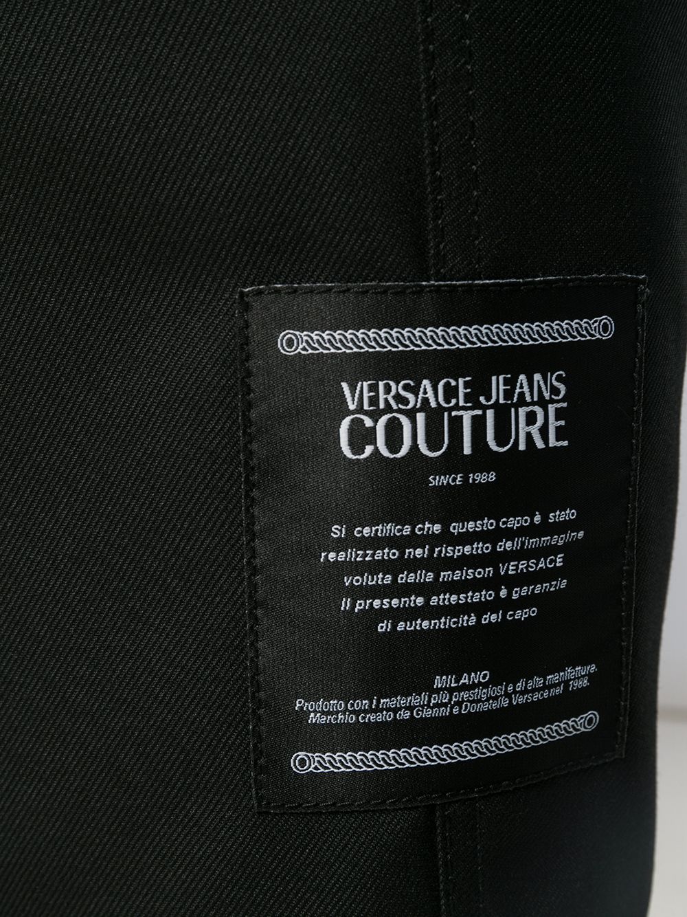 фото Versace jeans couture укороченные брюки с кулиской