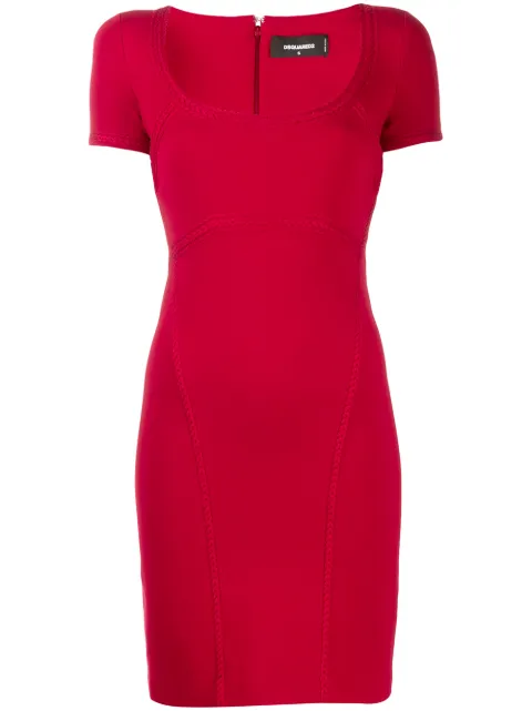 DSQUARED2 decorative trim dress