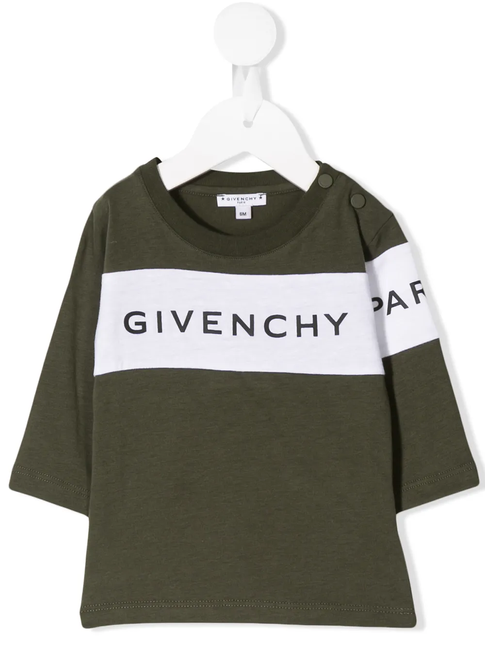 фото Givenchy Kids топ из джерси с логотипом