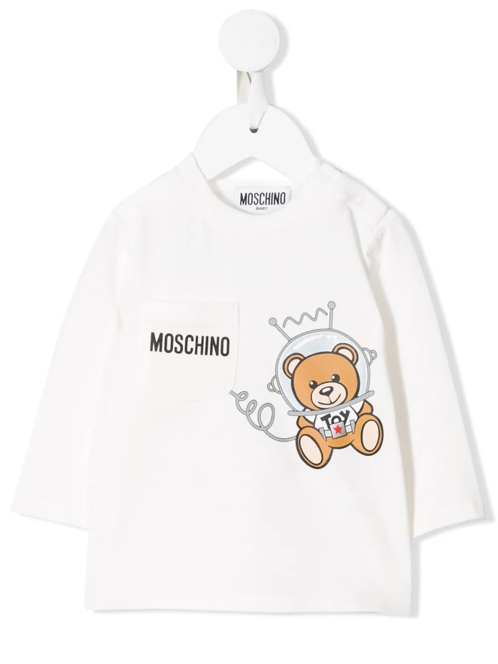 фото Moschino kids топ astronaut bear