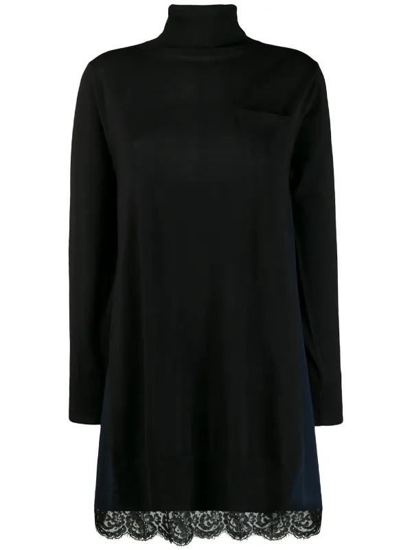 polo neck jumper dress