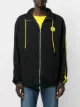 McQ Swallow logo patch zip-up sweatshirt