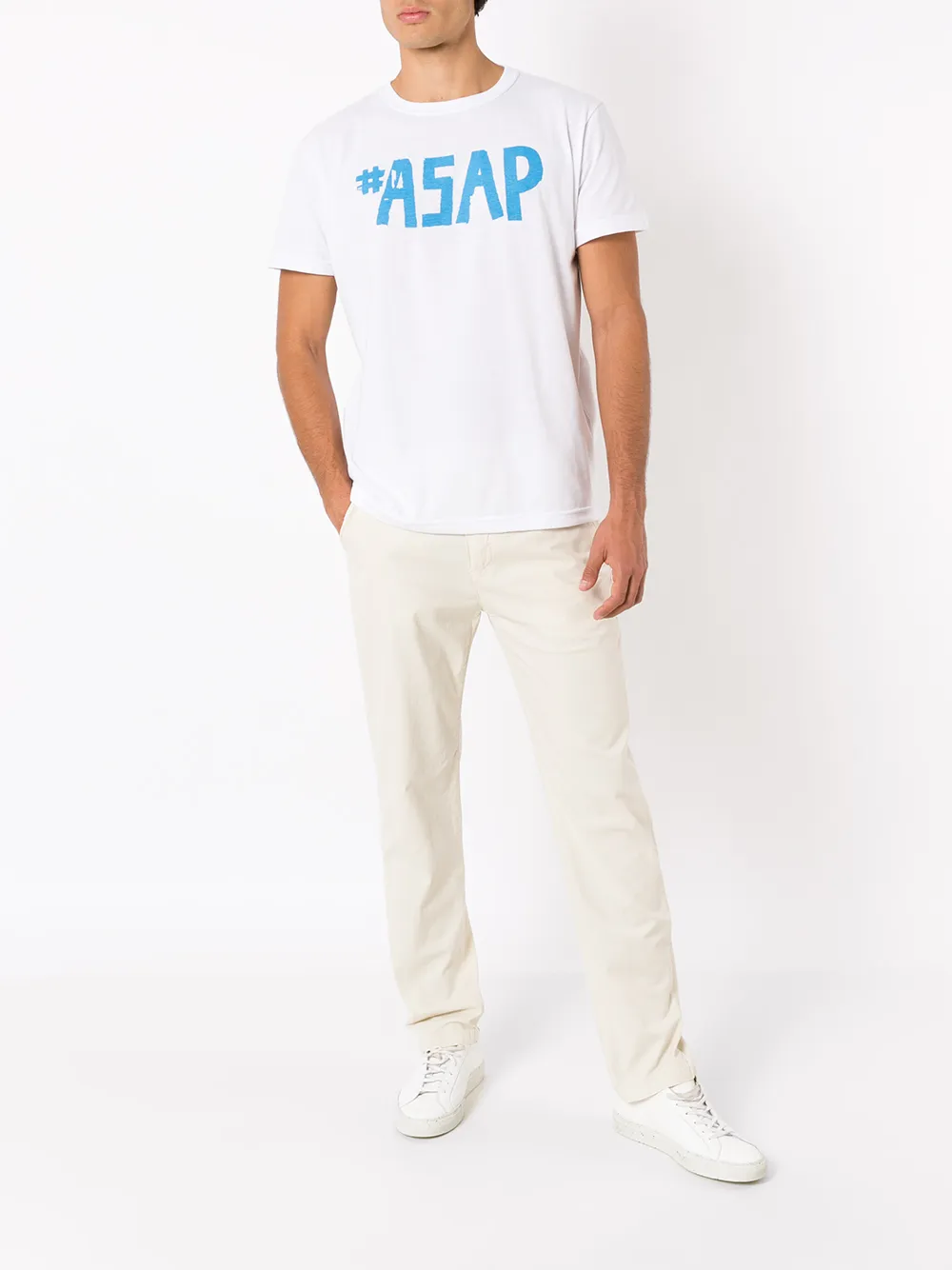 Osklen mid-rise stretch-cotton trousers Beige