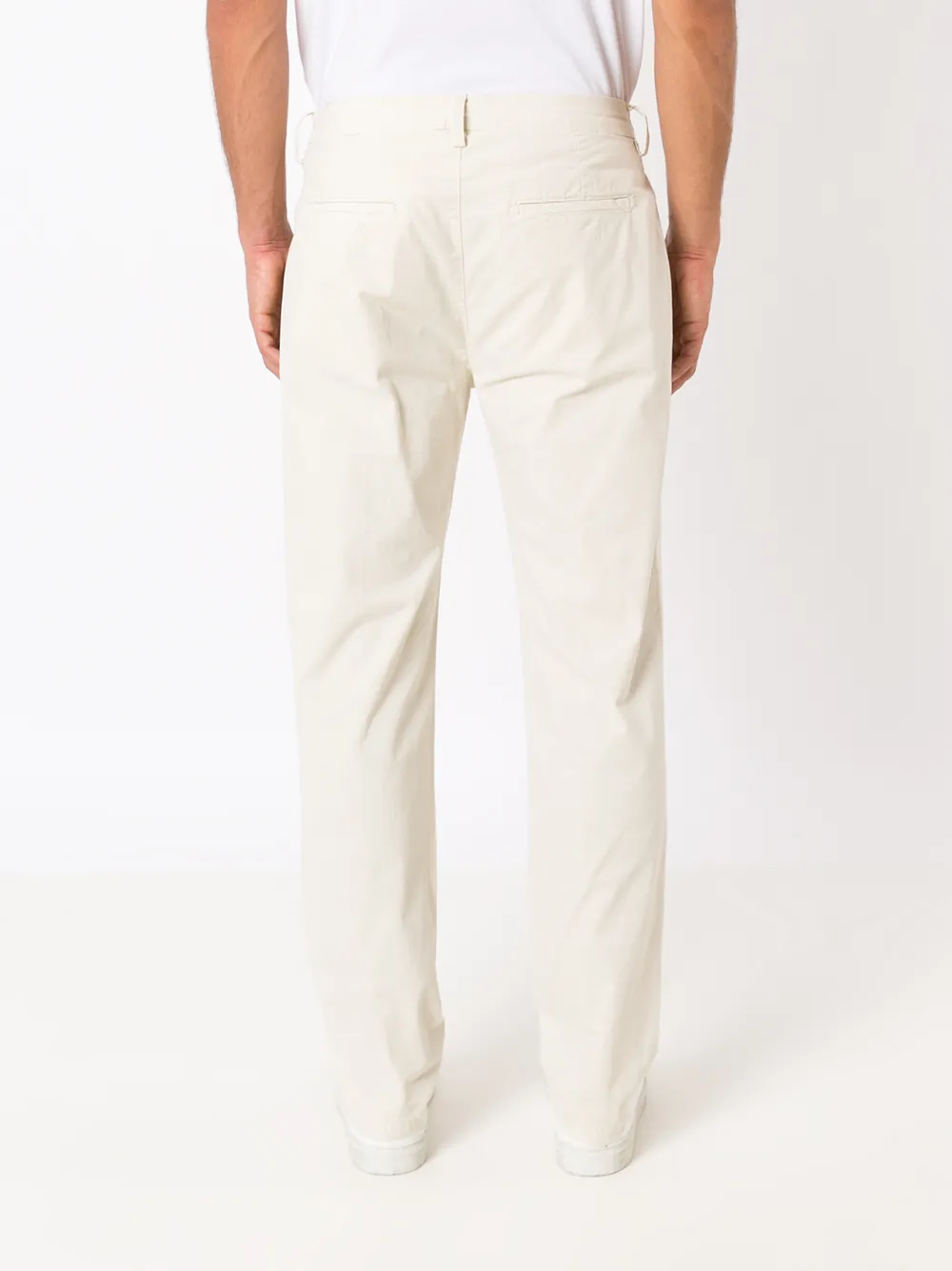 Osklen mid-rise stretch-cotton trousers Beige