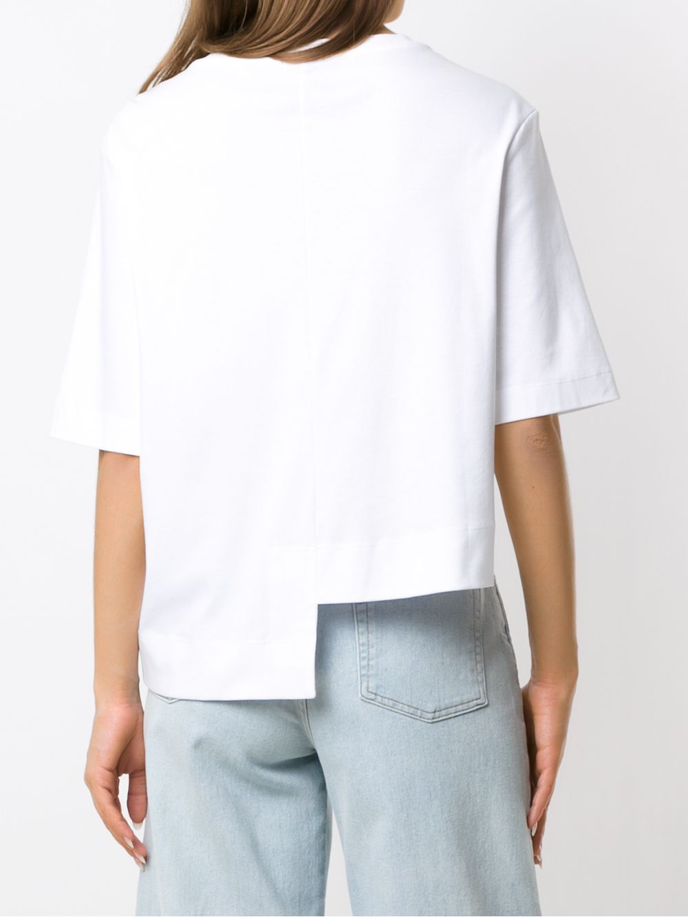 фото Osklen однотонная блузка Unequal Soft Cotton