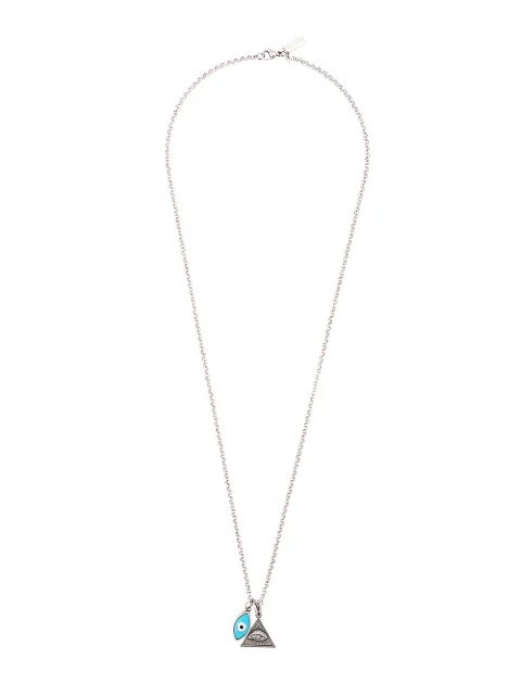 Nialaya Jewelry evil eye and eye of ra pendant necklace