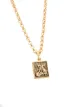 Nialaya Jewelry Saint George and the dragon pendant necklace