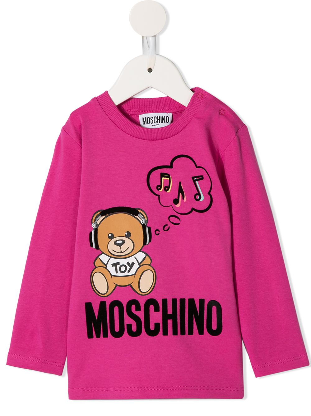 фото Moschino kids толстовка с принтом teddy bear