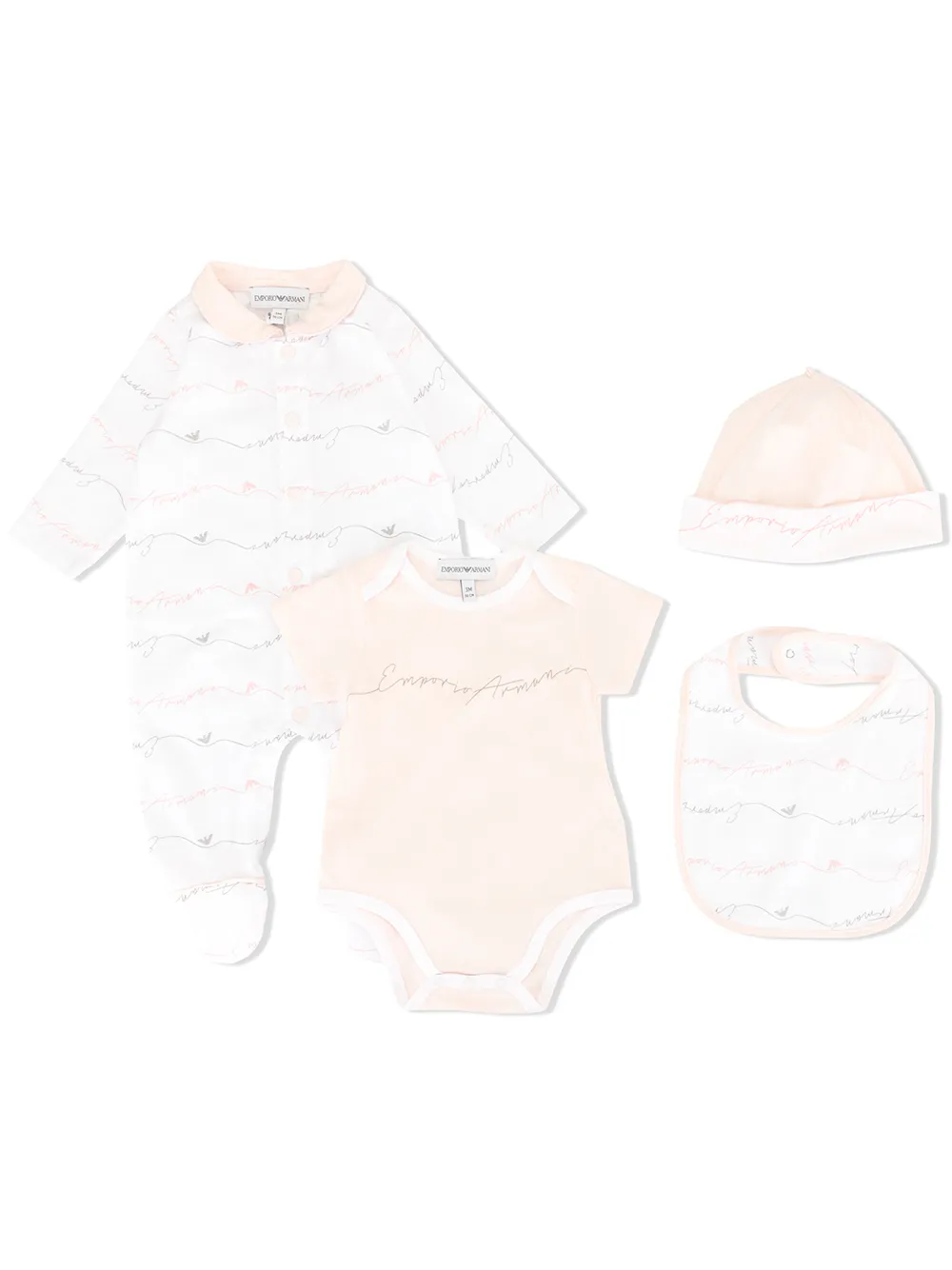 

Emporio Armani Kids body con logo - Rosado