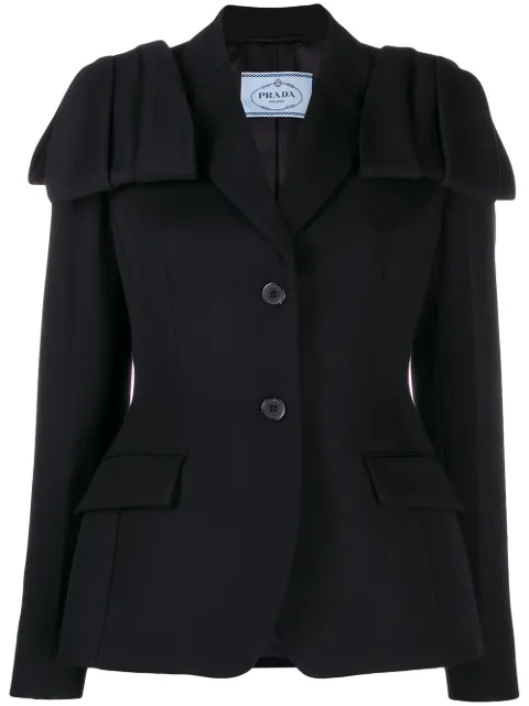 Prada flap detail blazer jacket