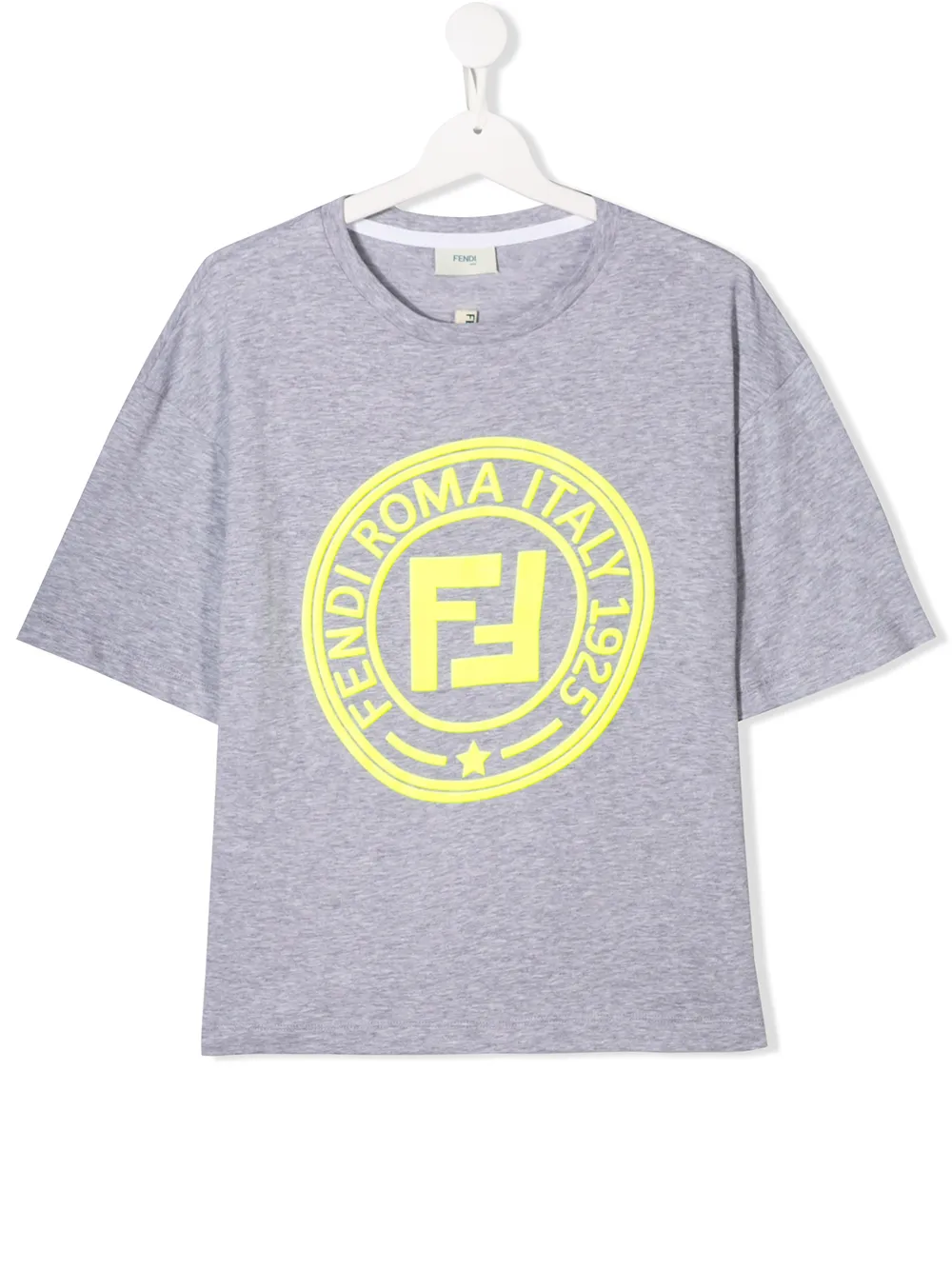 Fendi Kids футболка с круглым вырезом и логотипом Fendi Kids футболка с круглым вырезом и логотипом