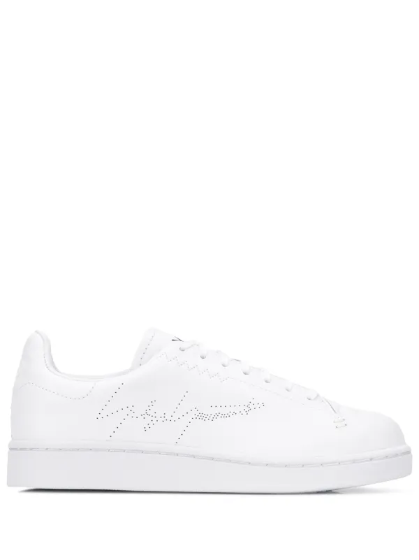 branded white shoes
