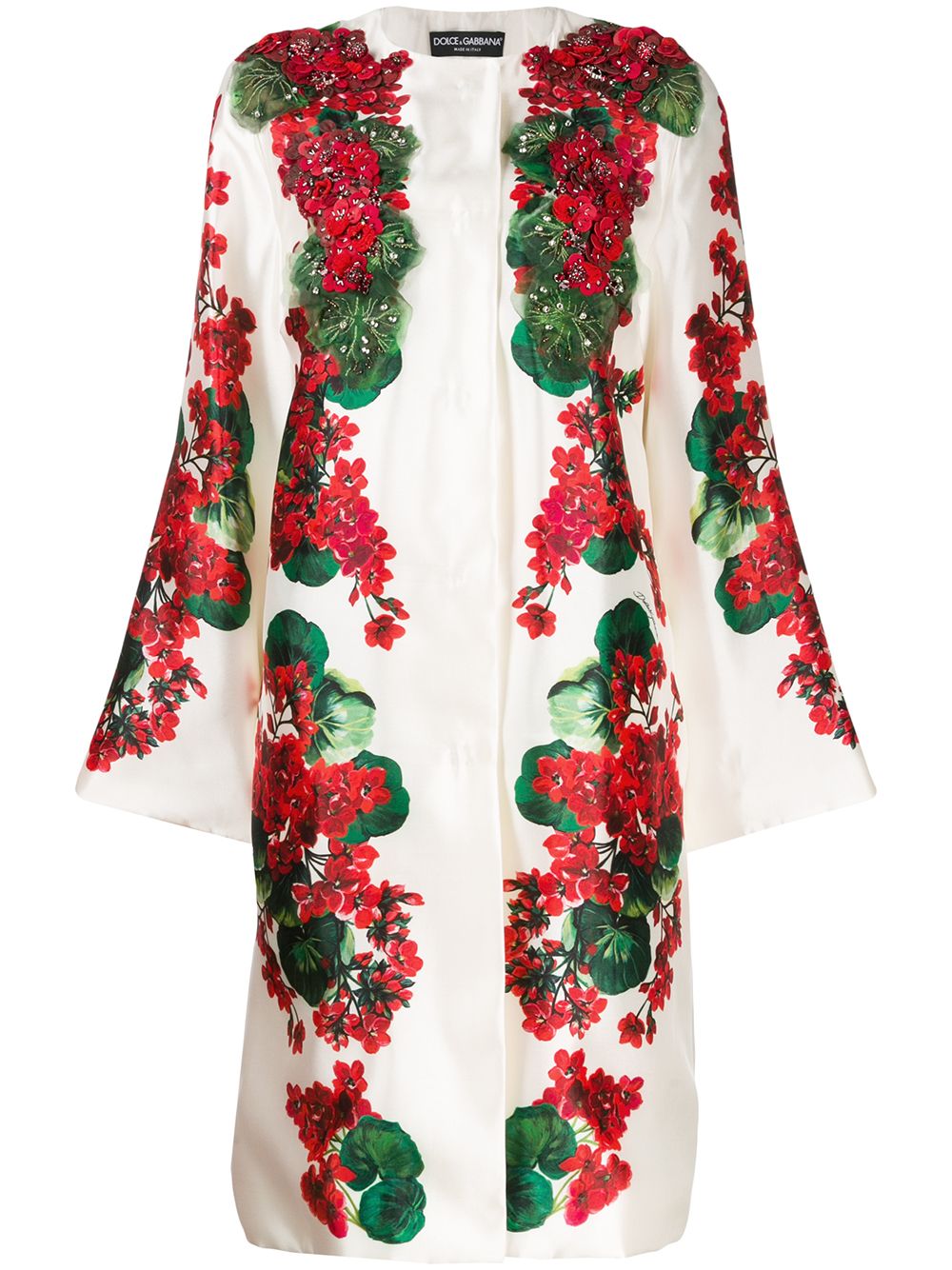 dolce gabbana floral coat