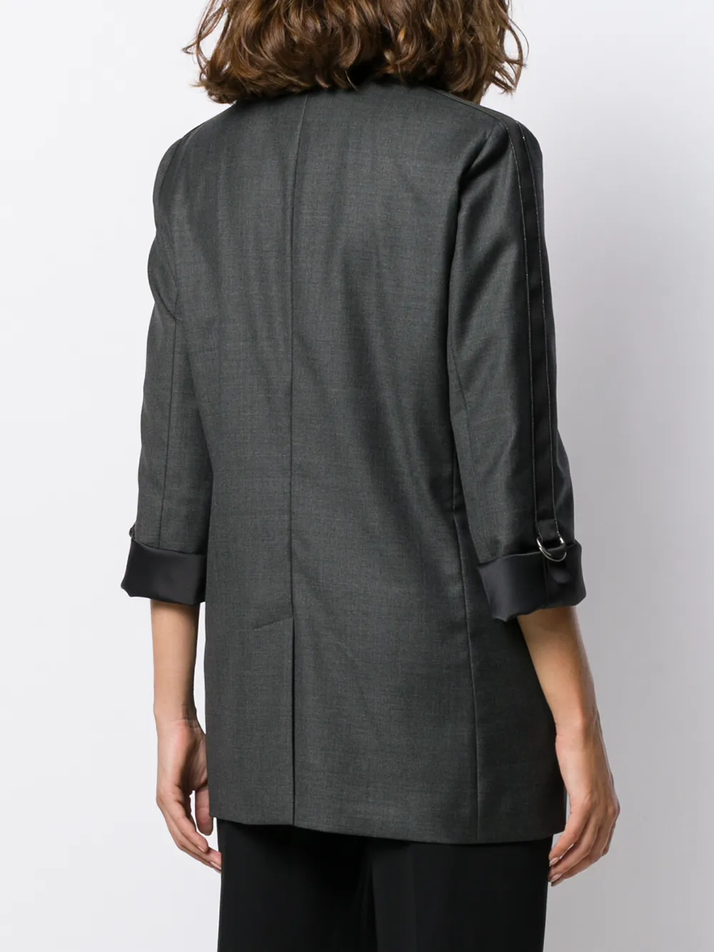 Brunello Cucinelli Getailleerde blazer Grijs
