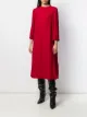 Valentino فستان ميدي بكسرات خلفية