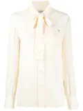 Valentino Garavani V-Gold pussybow blouse - Neutrals