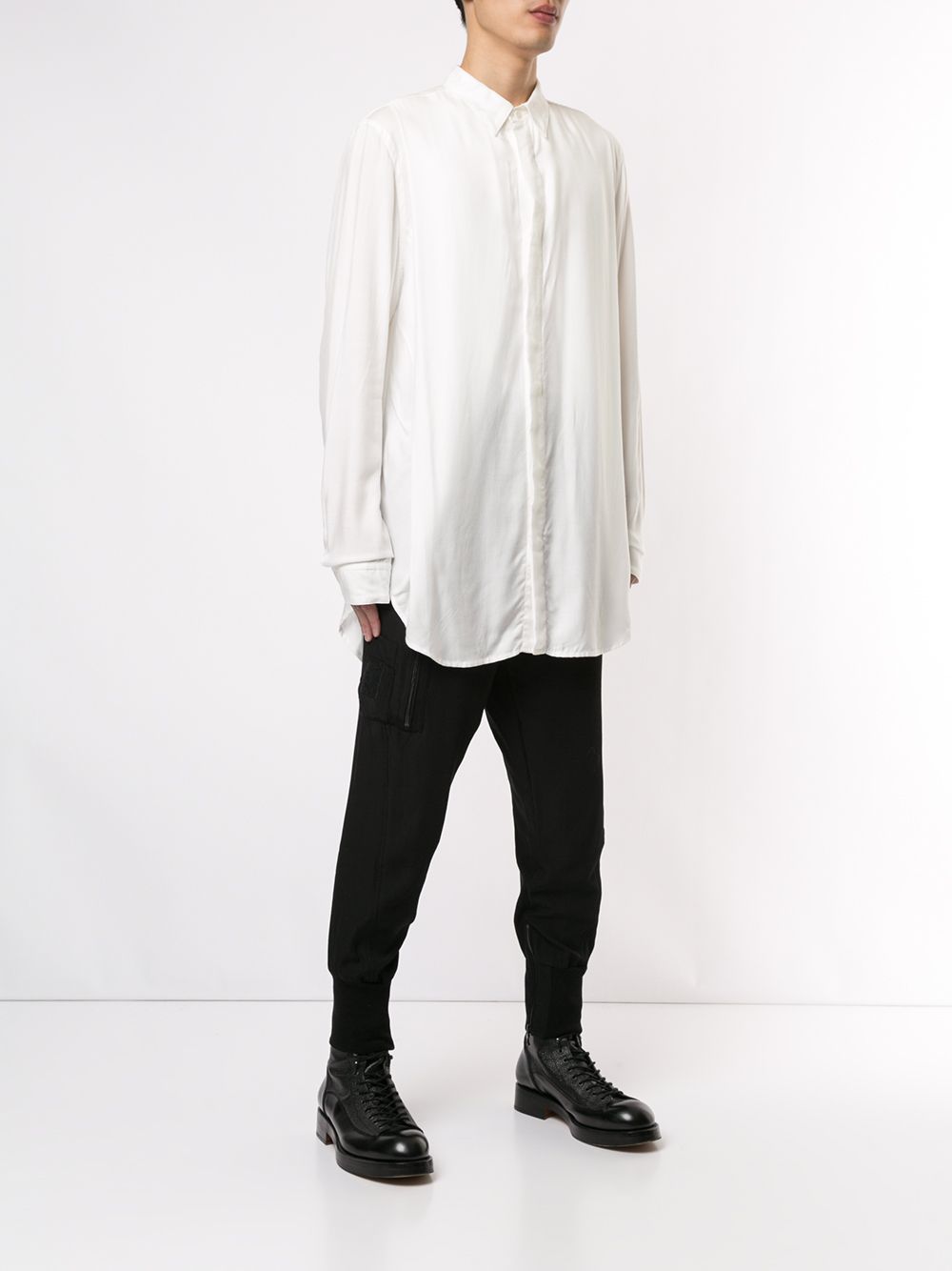 фото Julius рубашка свободного кроя с длинными рукавами