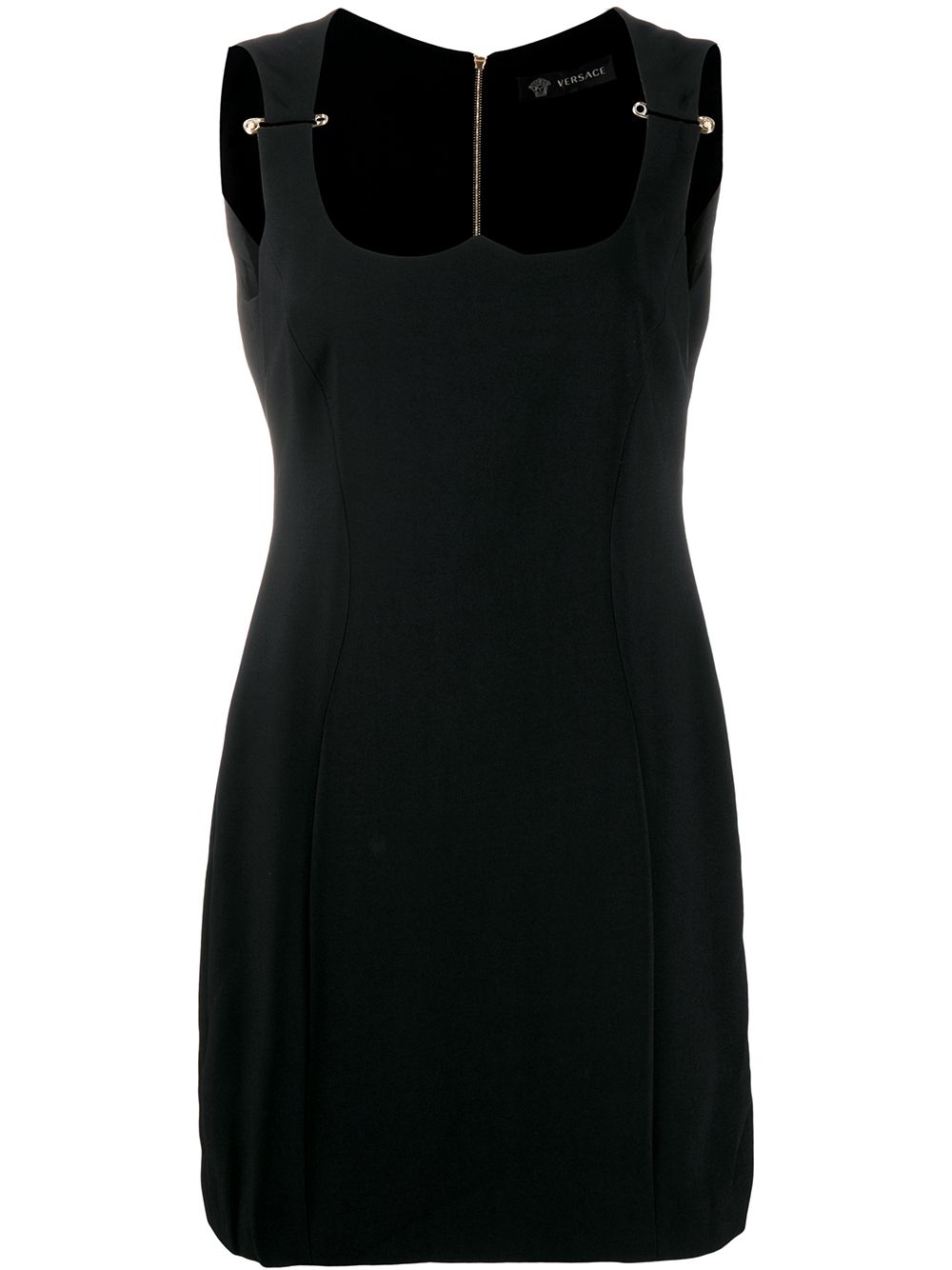 black safety pin dress