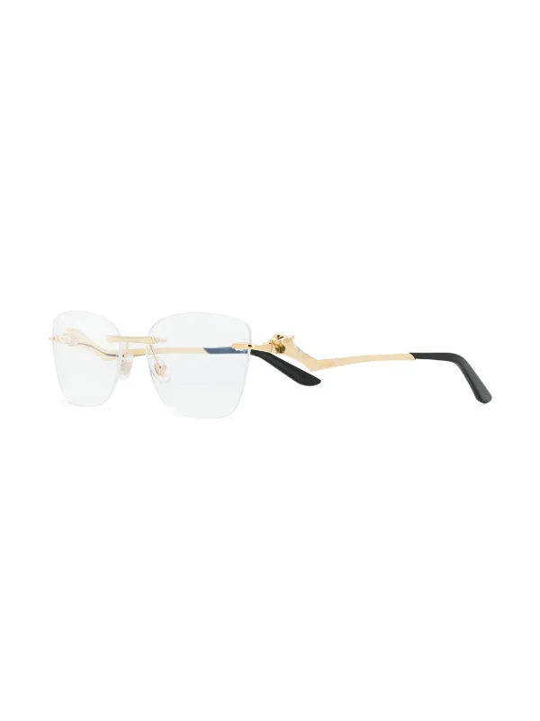 Cartier キャットアイサングラス Cartier Eyewear cat-eye Frame Sunglasses | Gold | FARFETCH