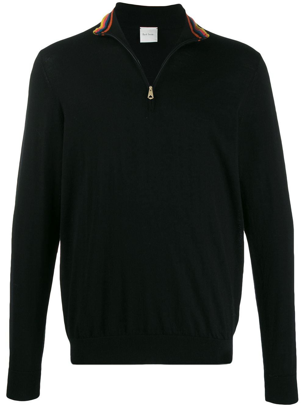 Paul Smith свитер с полосатым воротником на молнии Paul Smith свитер с полосатым воротником на молнии