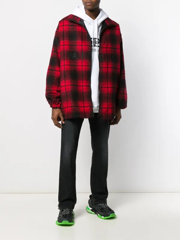 balenciaga flannel jacket