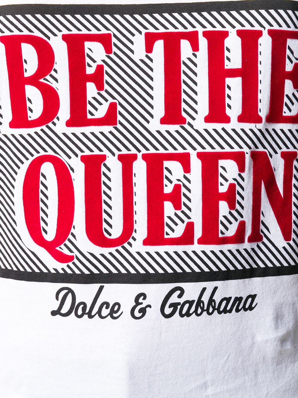 фото Dolce & gabbana топ с принтом be the queen