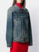 Balenciaga embroidered logo denim jacket