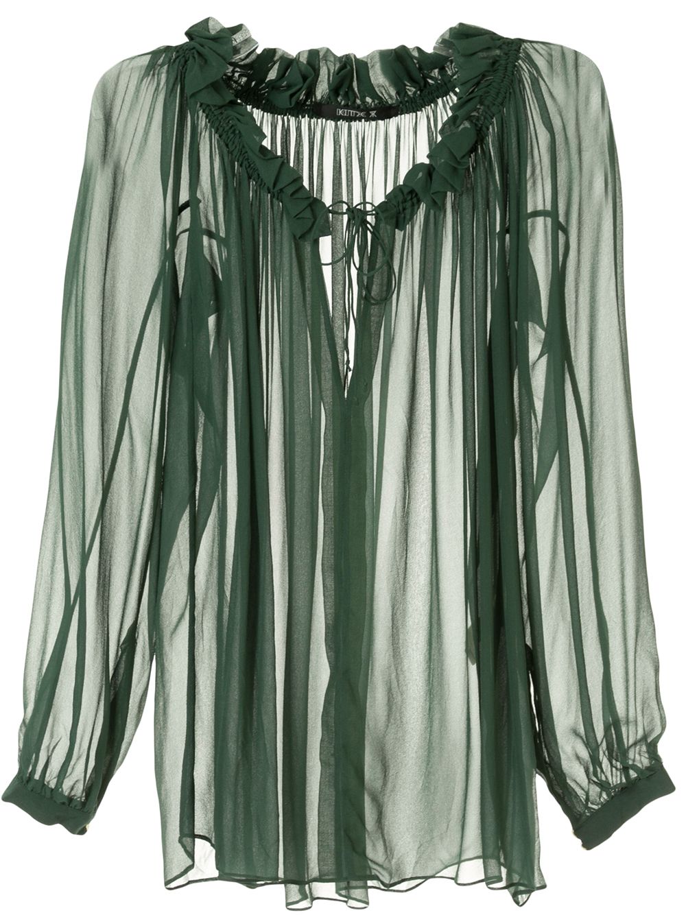 фото Kitx блузка с оборками на воротнике