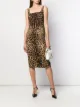 Image 2 of Dolce & Gabbana leopard print fitted dress