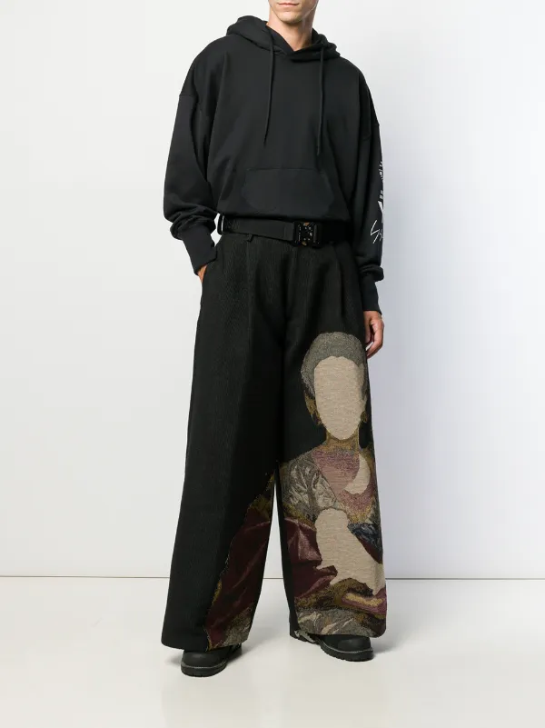 off white tapestry pants