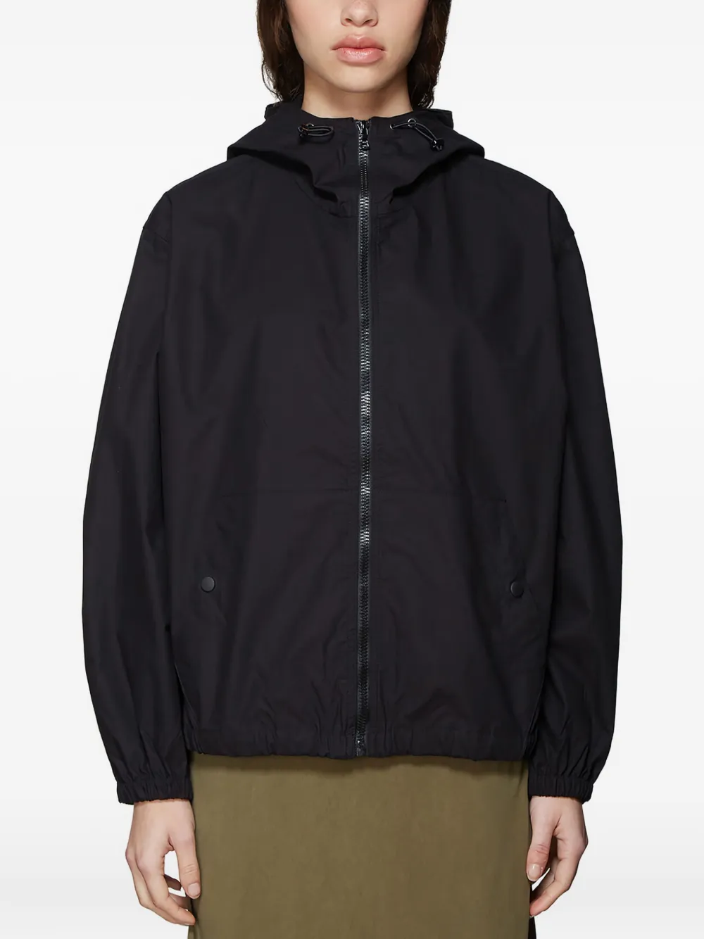 OUR LEGACY hooded drawstring jacket | Black | Image 1