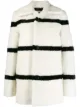 Bild 1 von Saint Laurent Shearling-Mantel mit Streifen