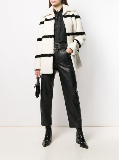 saint laurent shearling coat