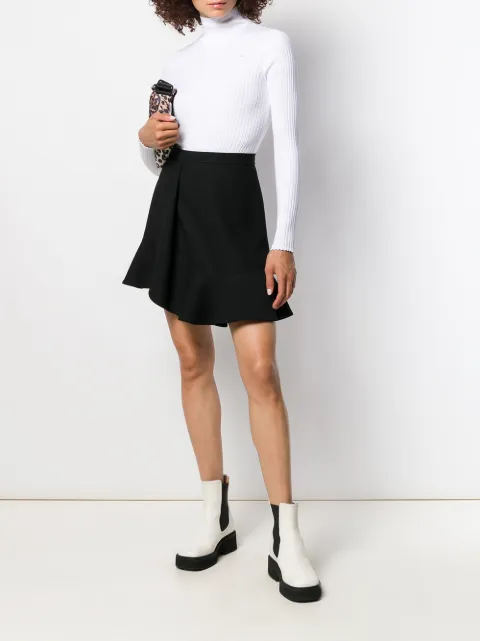 CourrÈGes Turtleneck Sweatshirt In White