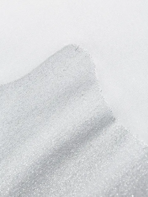 CourrÈGes Sheer High Neck T In White