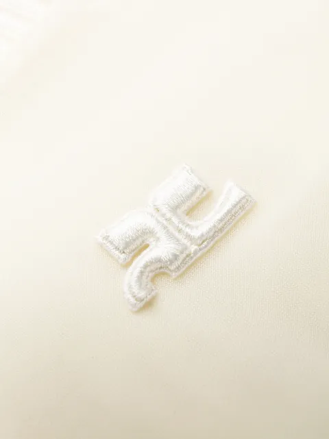 CourrÈGes Sheer Jersey T-Shirt In White