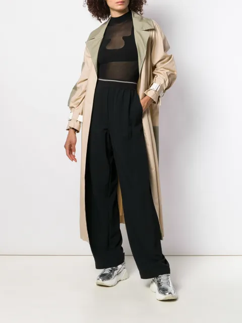 COURRÈGES SHEER ROLL NECK SWEATSHIRT