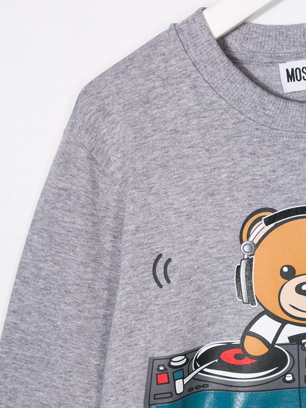 фото Moschino kids толстовка с принтом teddy bear