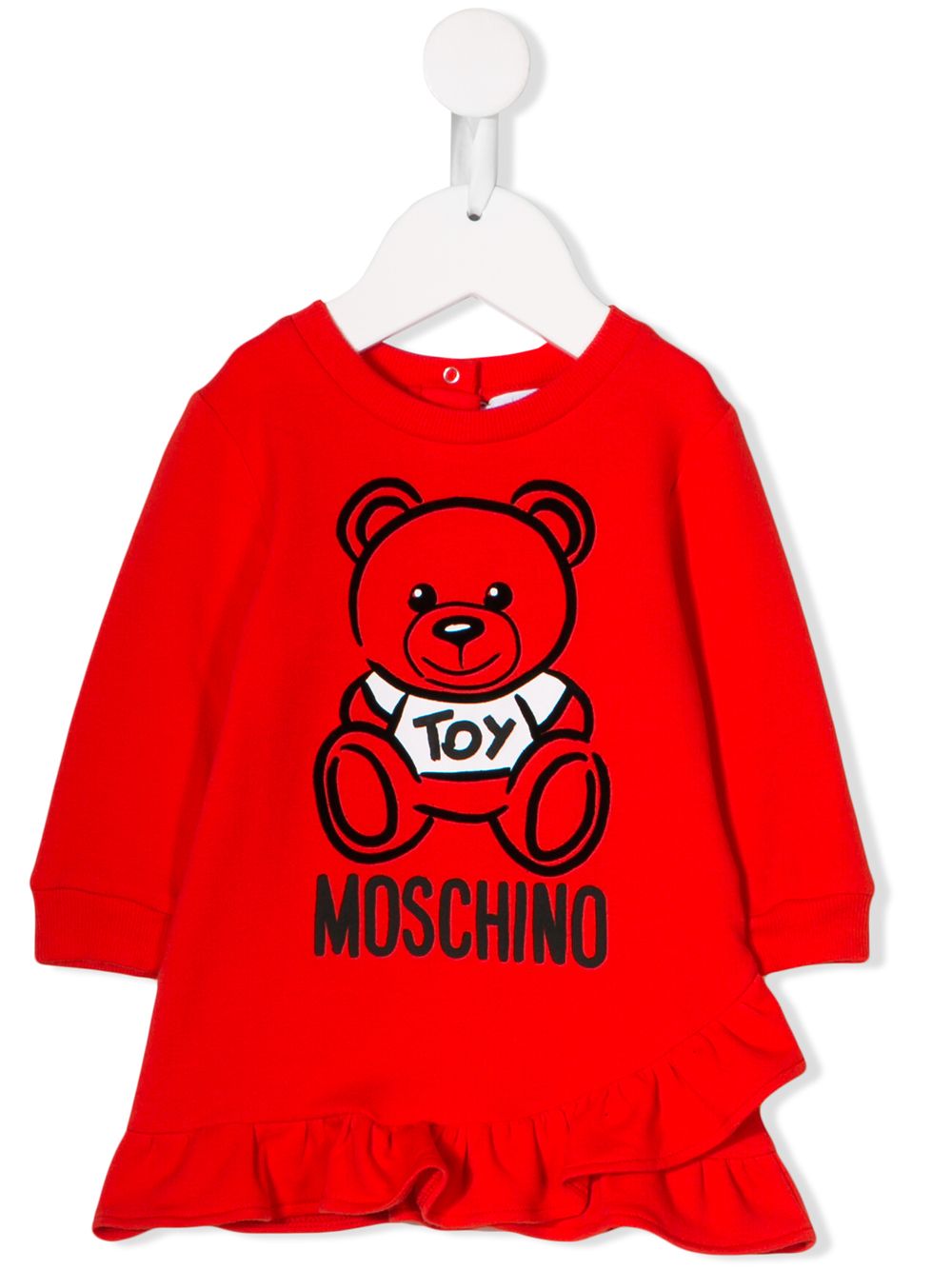 фото Moschino kids платье с принтом teddy bear